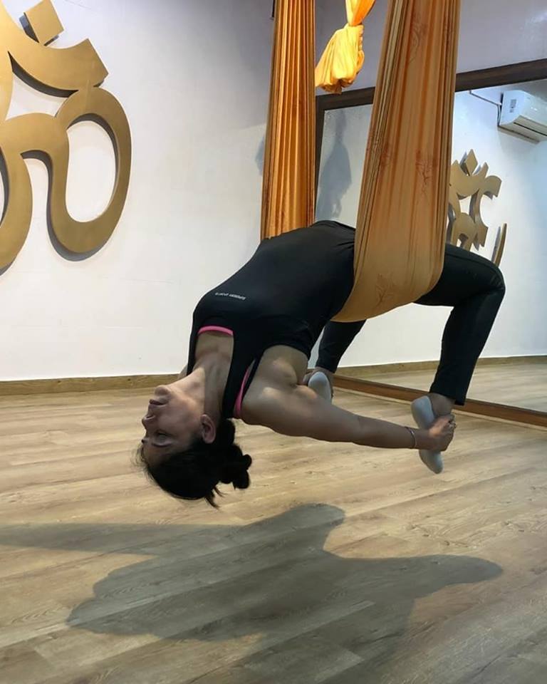 Antigravity yoga training in Faridabad